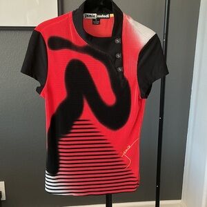 Jamie Sadock Rib-pleat Sports Top XS